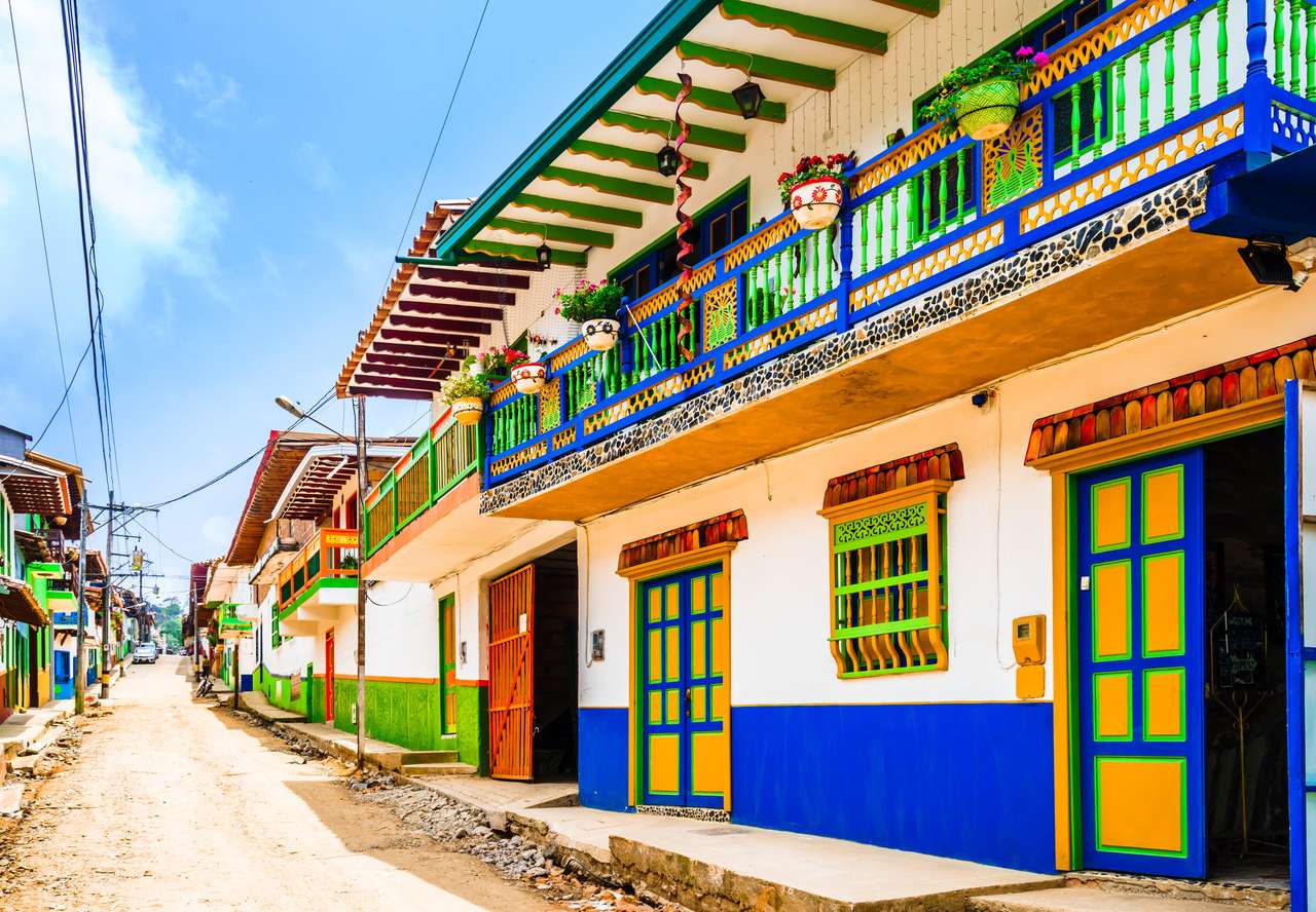 Koloniale stad in Colombia legpuzzel online