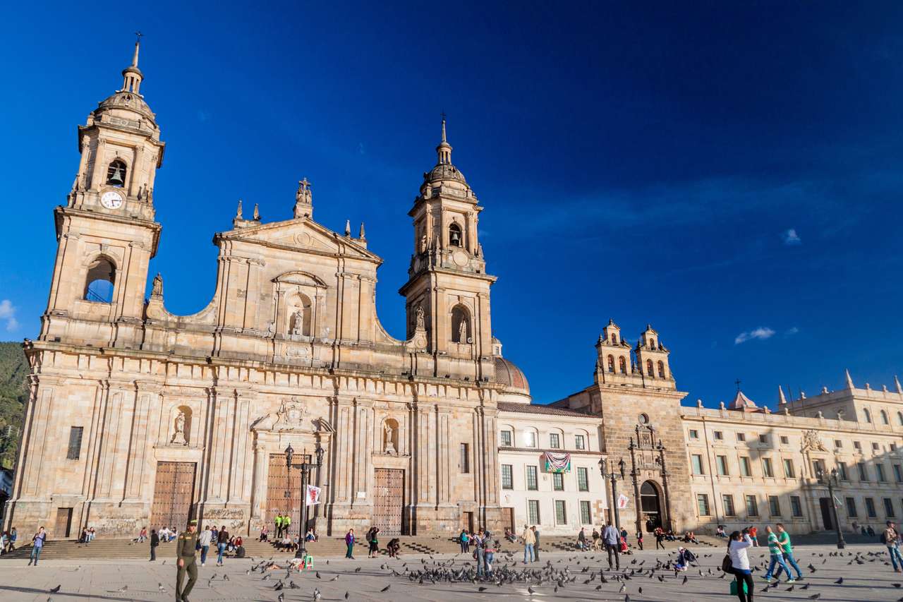 Kathedraal in het centrum van Bogota online puzzel