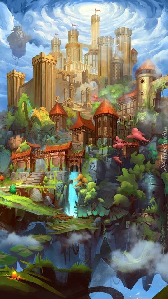 Fantasy város online puzzle