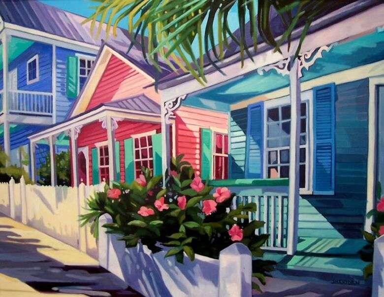 Maisons d'hébergement à Key West Floride #1 puzzle en ligne