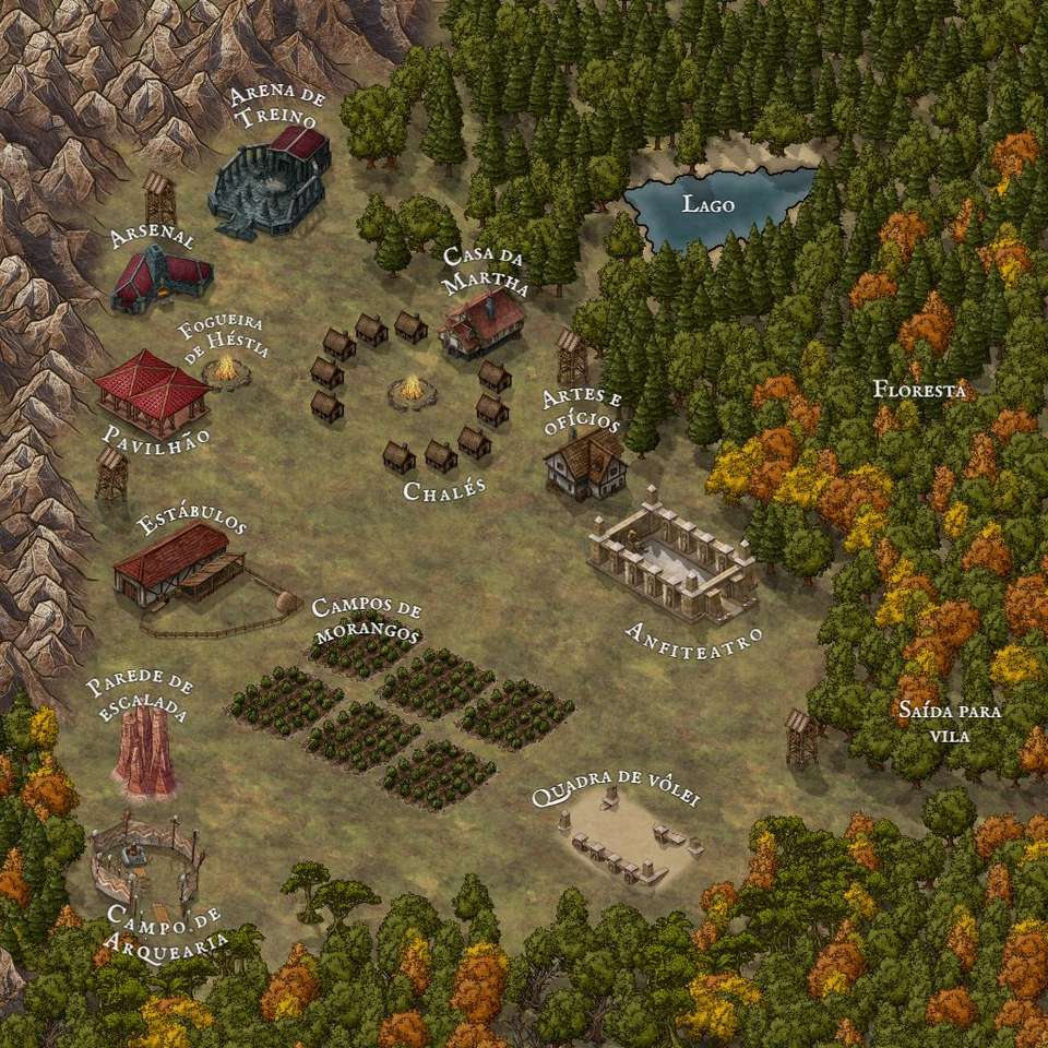 Map of Camp Half Blood | Tapestry