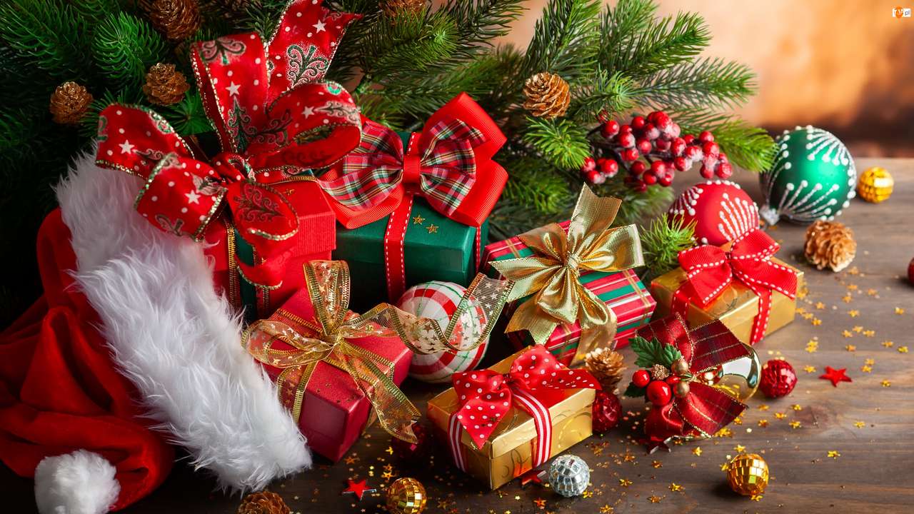 karácsonyi ajándékok kirakós online