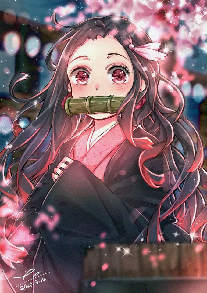 Nezuko uccisore di demoni puzzle online