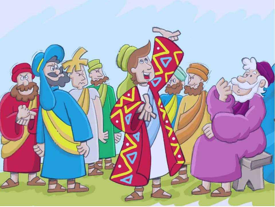 Josef tar emot sin fars tunika pussel på nätet