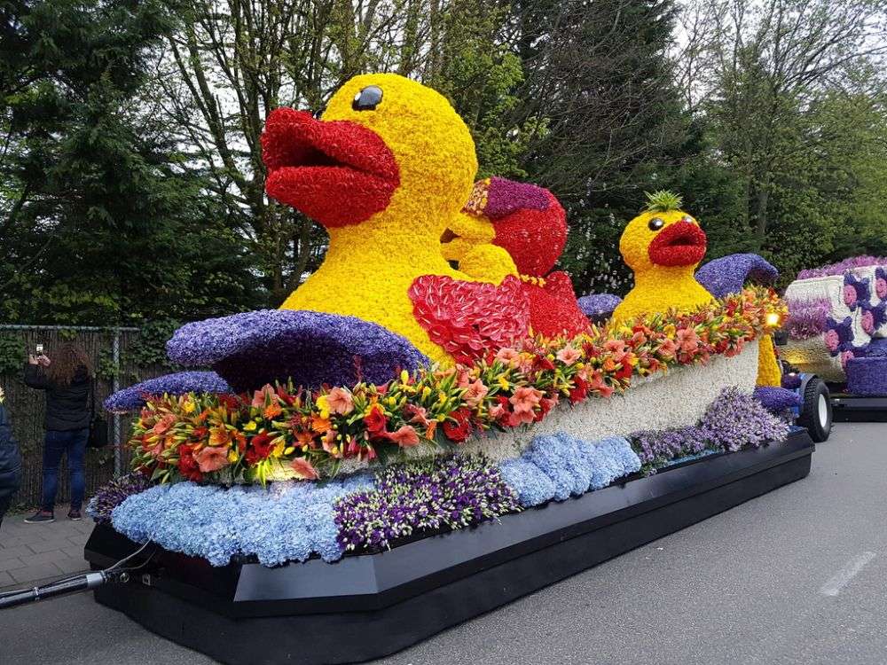 Квітковий парад у Нідерландах онлайн пазл
