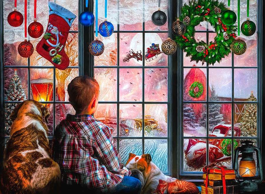 Santa Claus is coming online puzzle
