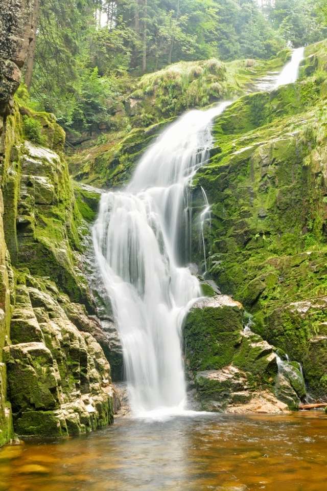 Waterfall in Szklarska Poręba online puzzle