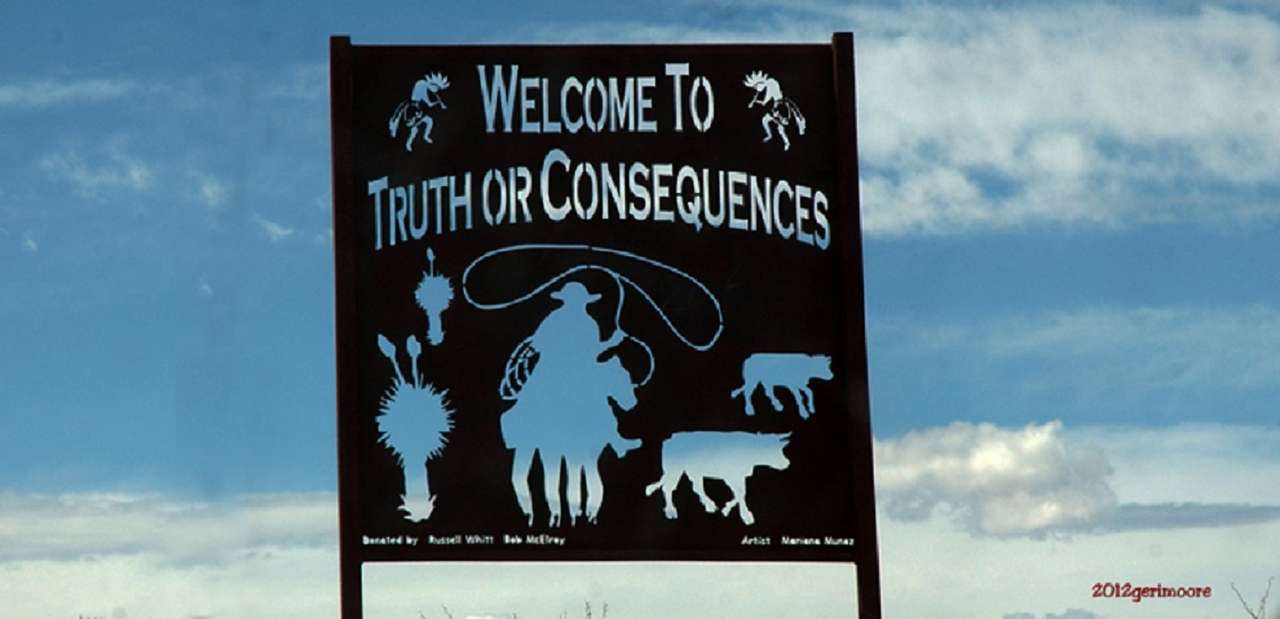 Truth or Consequences - New Mexico City online puzzle