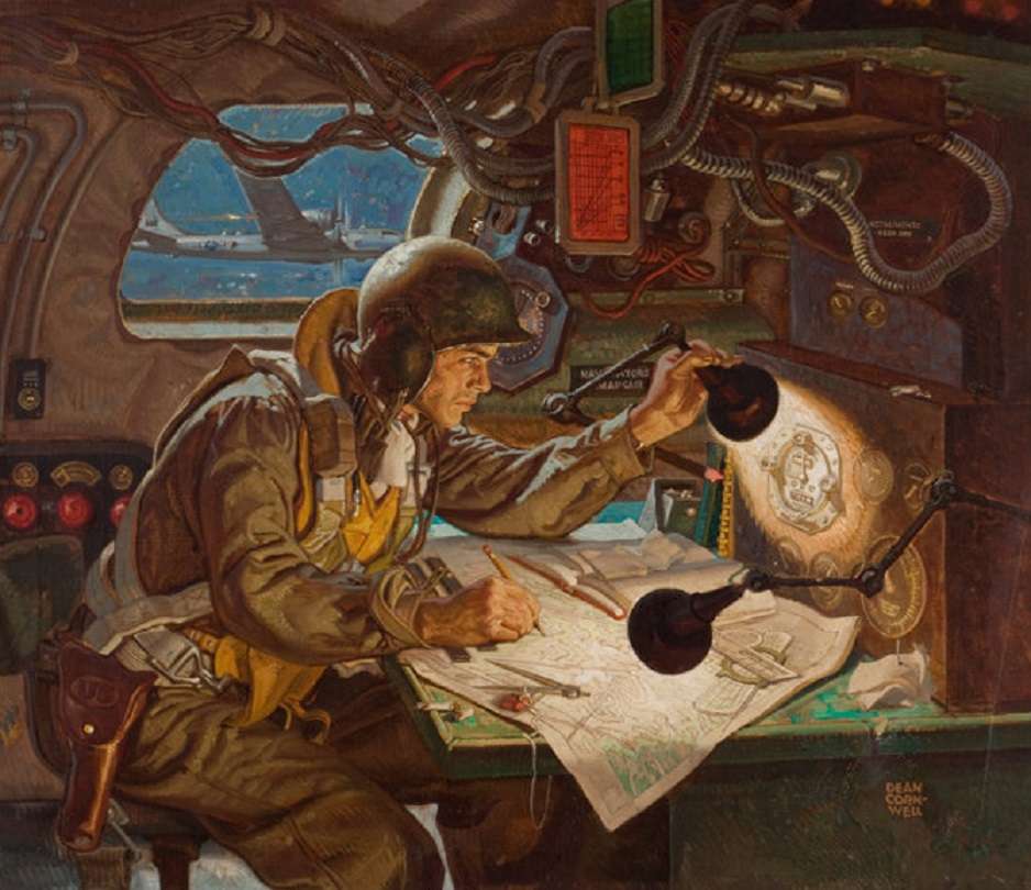 1945 - Bomber Navigator - Bringen wir es hinter uns! Online-Puzzle