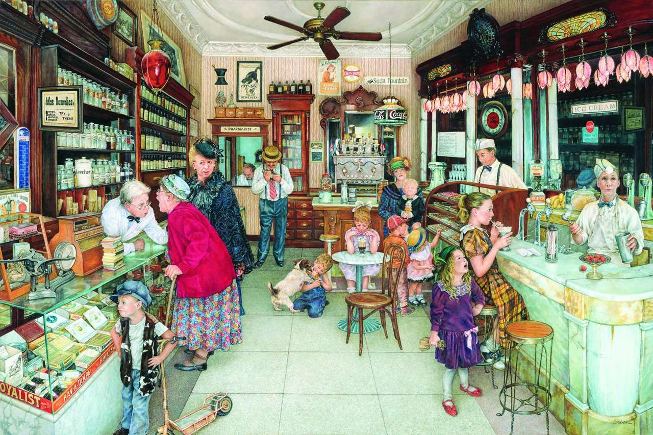 Old fashioned soda shop jigsaw puzzle online
