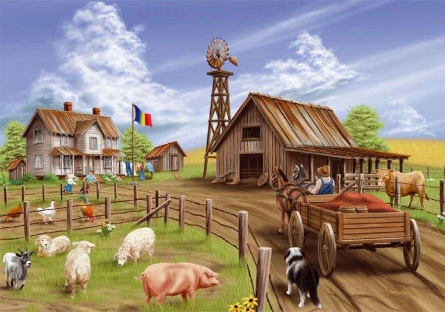 'The animal farm' ' jigsaw puzzle online