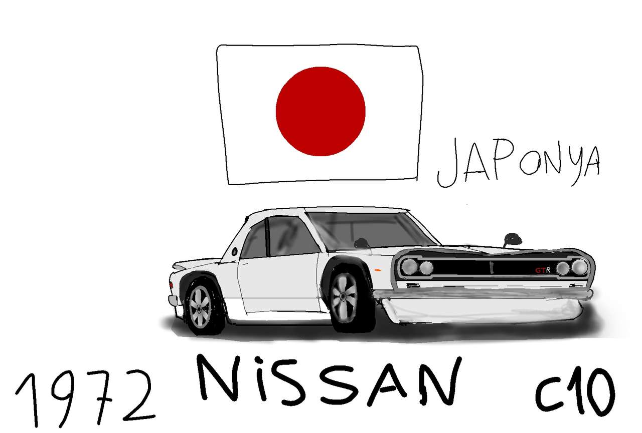 Nissan Skyline c10 GTR hakosuka Online-Puzzle