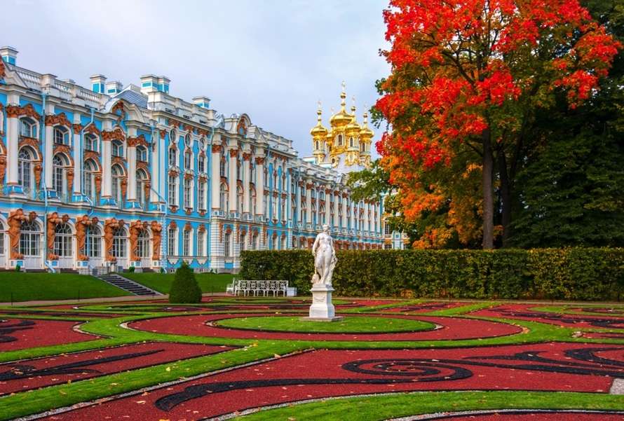 Palais de Catherine Saint-Pétersbourg Russie #2 puzzle en ligne