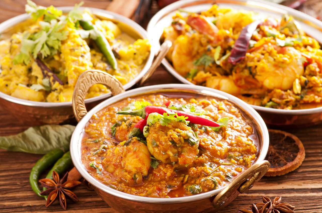 Especialidades de comida indiana puzzle online