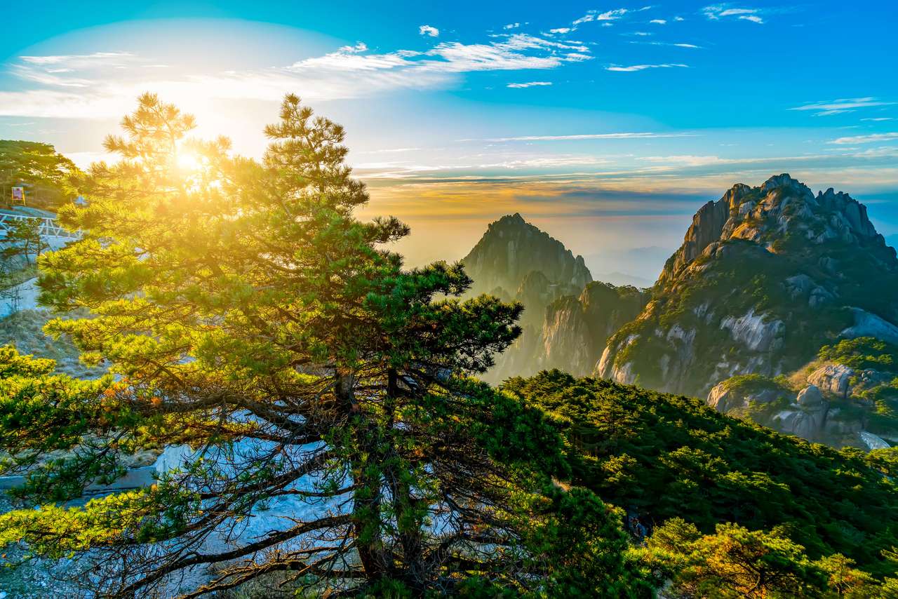 Monte Huangshan puzzle online