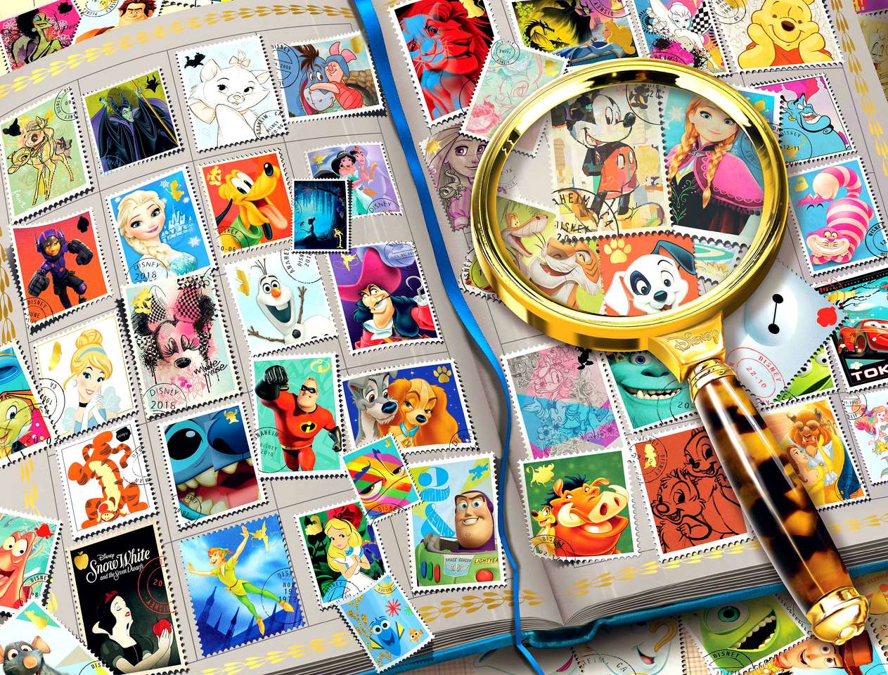 schöne Briefmarkensammlung Puzzlespiel online