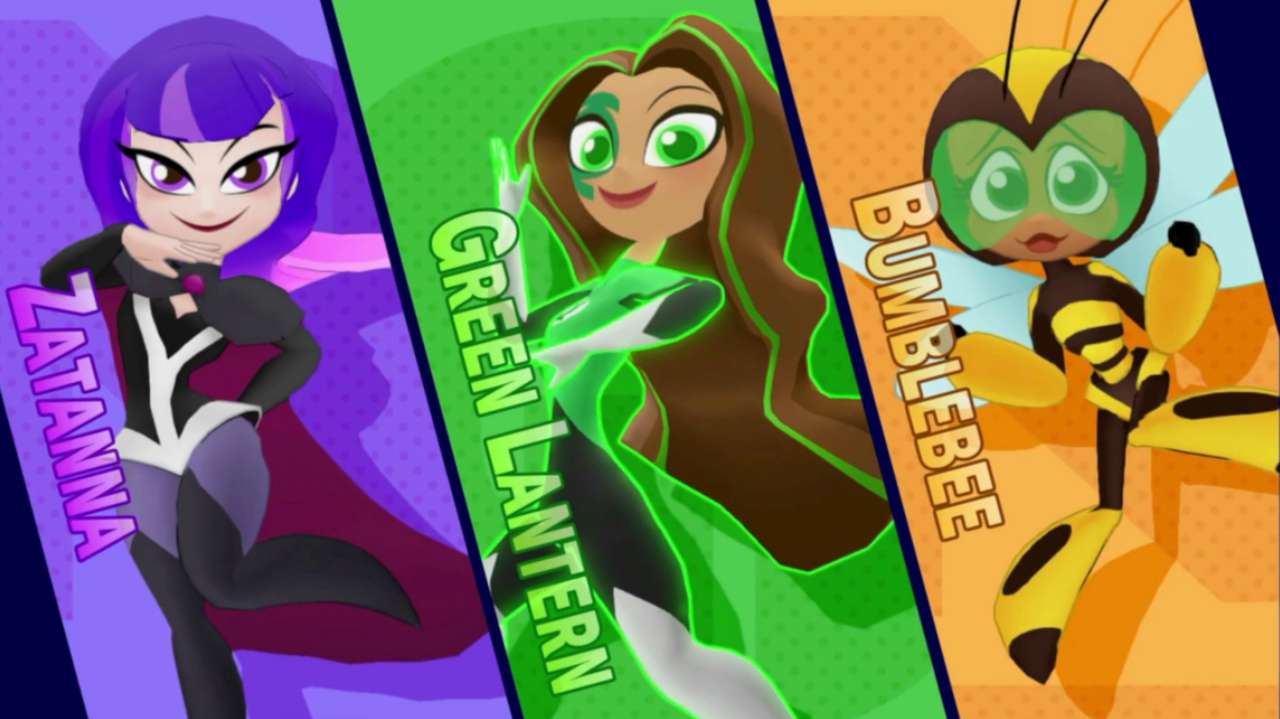 Три второстепенные девушки-супергерои пазл онлайн