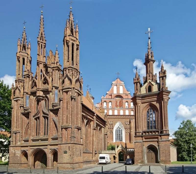 St. Anna i Vilnius Pussel online