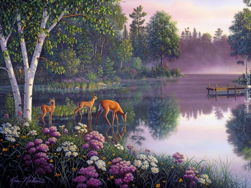 湖の風景 ジグソーパズルオンライン