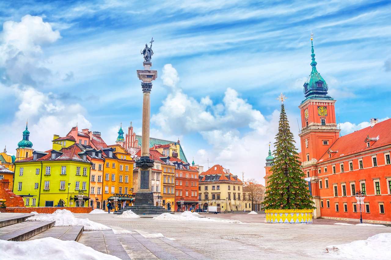 Castelo Real e Coluna de Sigismundo em Varsóvia quebra-cabeças online