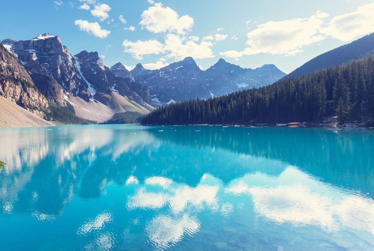 Езерото Морейн, Канада онлайн пъзел