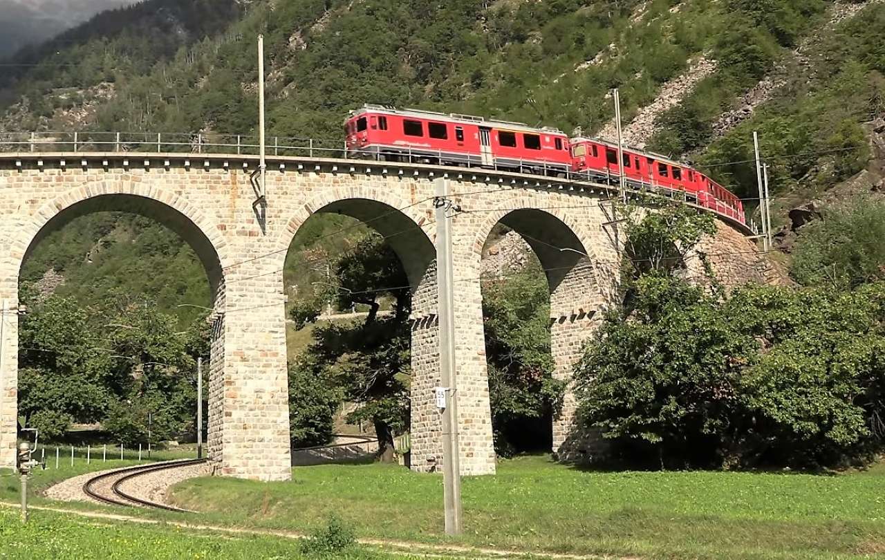 Calea ferată Bernina jigsaw puzzle online