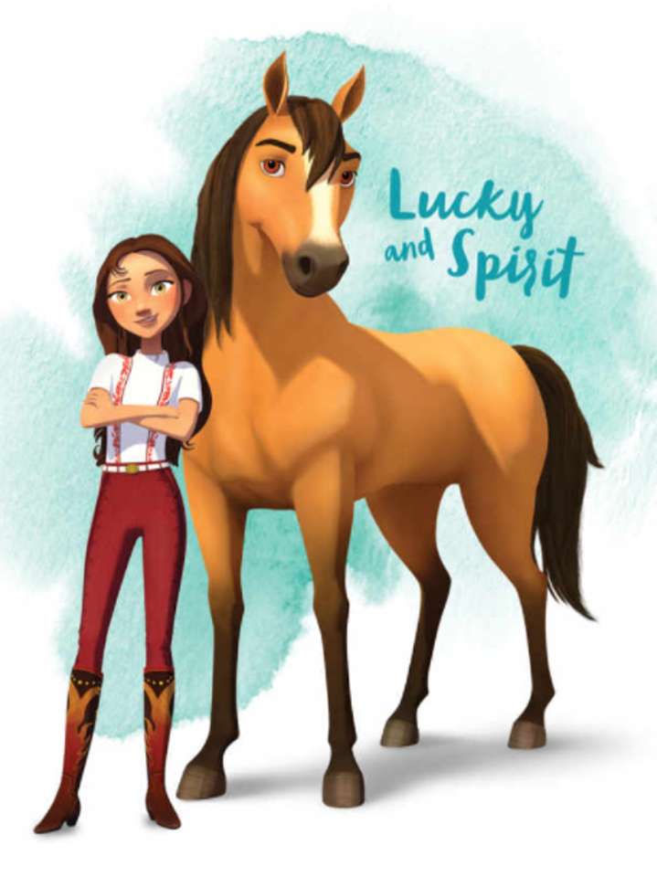Affiche gratuite Spirit Riding: Lucky et Spirit puzzle en ligne
