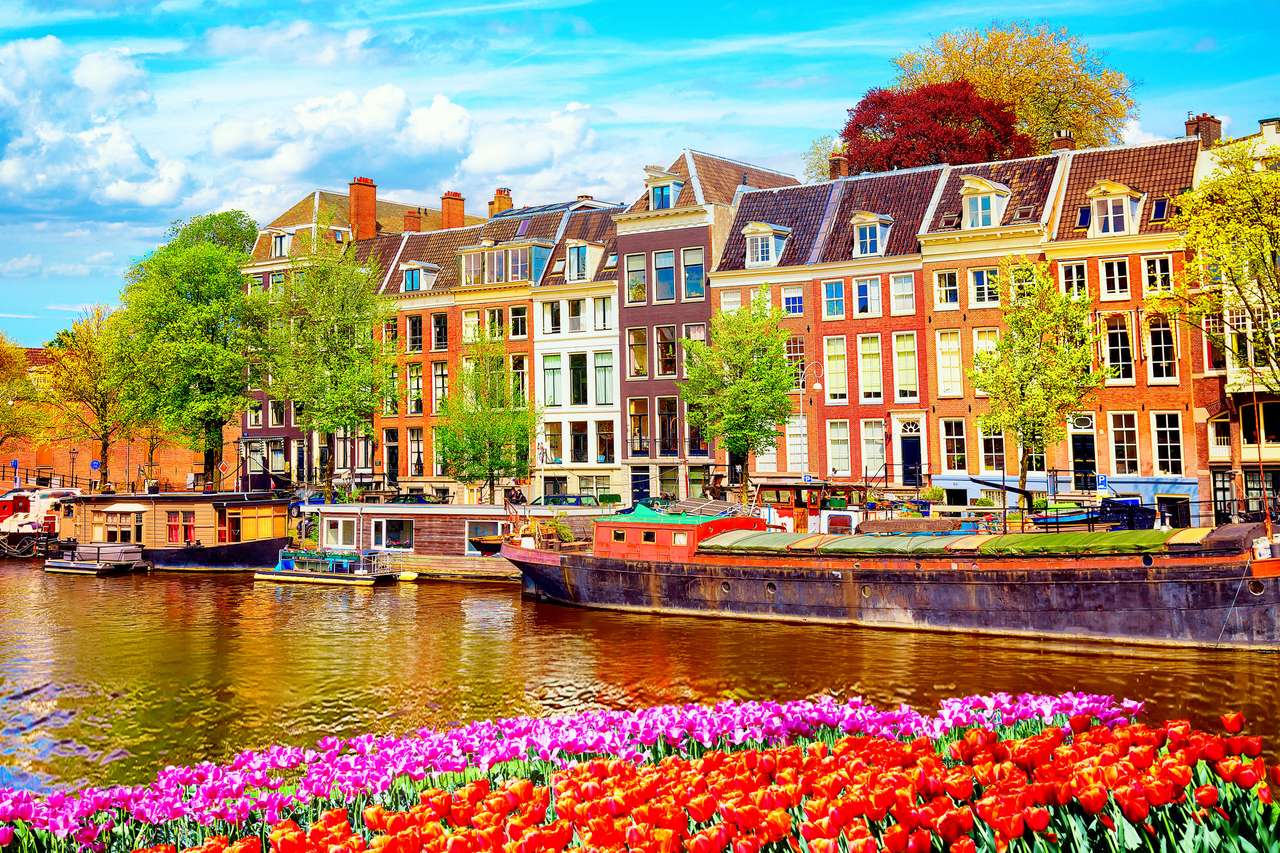 Amsterdam en été puzzle en ligne
