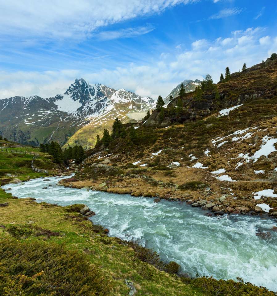 Kaunertal Gletscher, Áustria, Tirol quebra-cabeças online