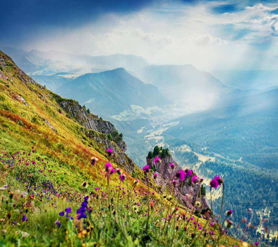 Alpes Dolomiti, Tirol do Sul puzzle online