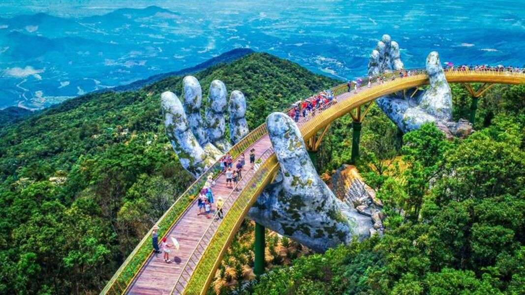 Γέφυρα που υποστηρίζεται από δύο χέρια Βιετνάμ #2 online παζλ