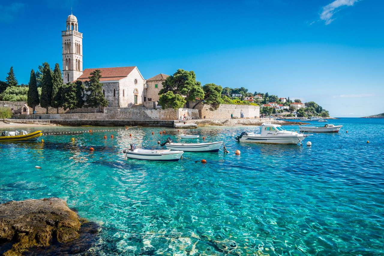 Krásné město Hvar, Chorvatsko online puzzle