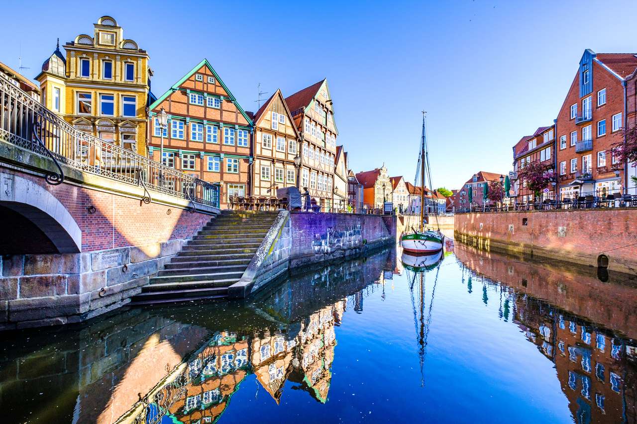 Старе місто Штаде на півночі Німеччини - Північне море пазл онлайн