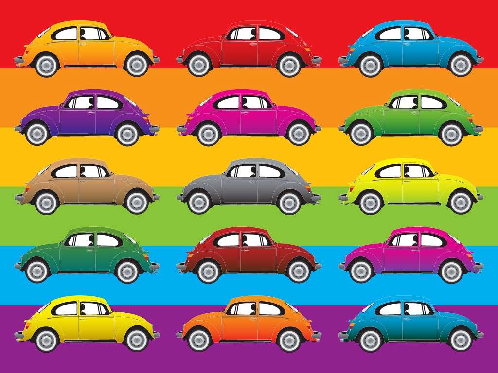 πολύχρωμα αυτοκίνητα παζλ online