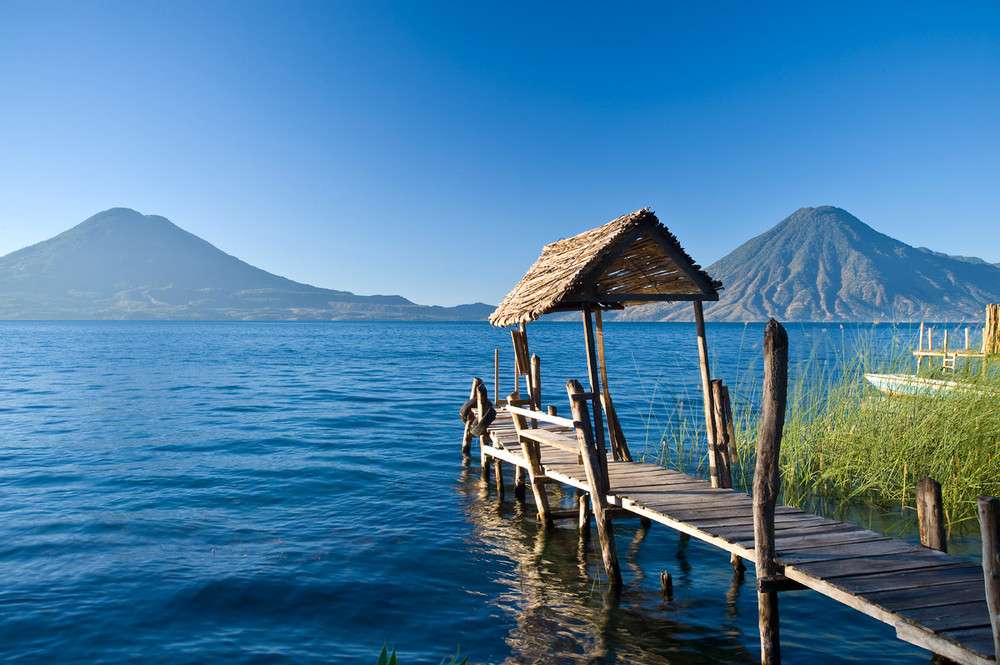 Jezioro Atitlan w Gwatemali puzzle