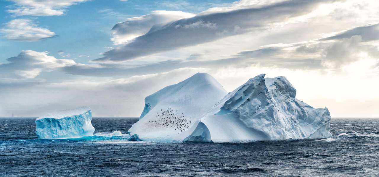 Iceberg en el mar de la Antártida rompecabezas en línea