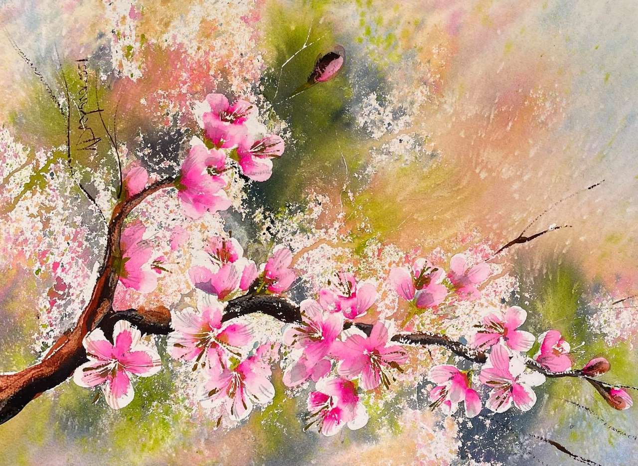 flor de cerezo rompecabezas en línea