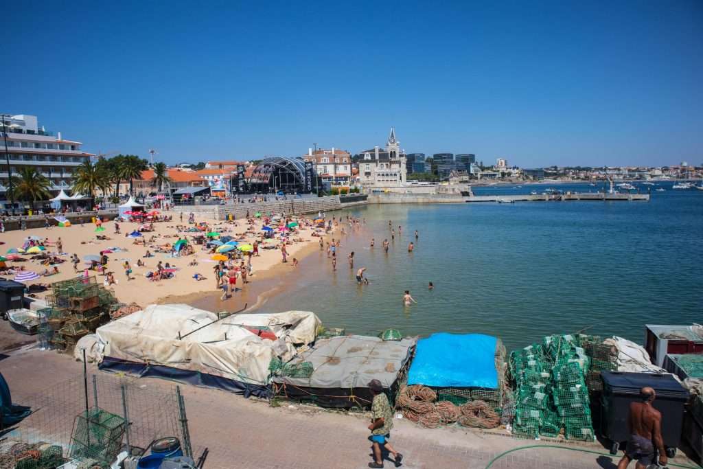 Lissabon strand pussel på nätet