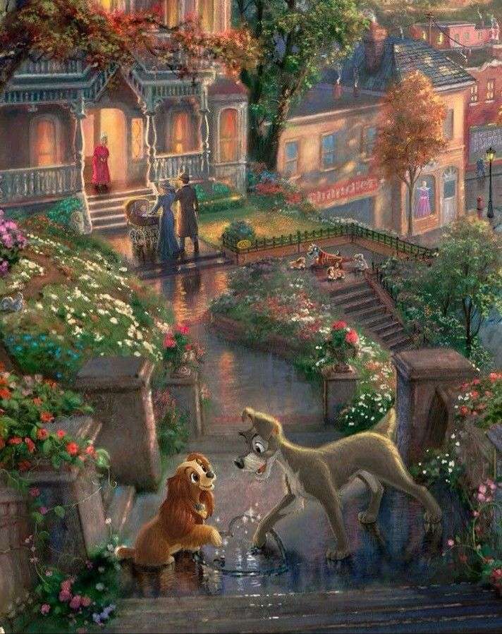 Lady and the Tramp online puzzle