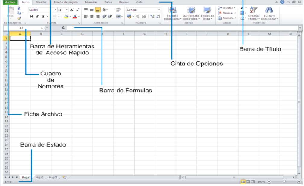 Інтерфейс Excel пазл онлайн