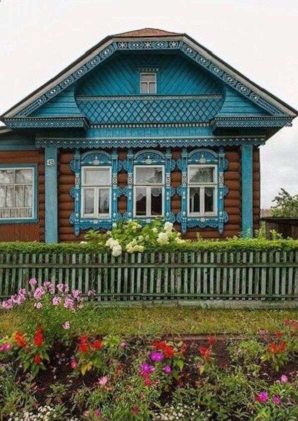 Vieille maison en bois en Russie #4 puzzle en ligne