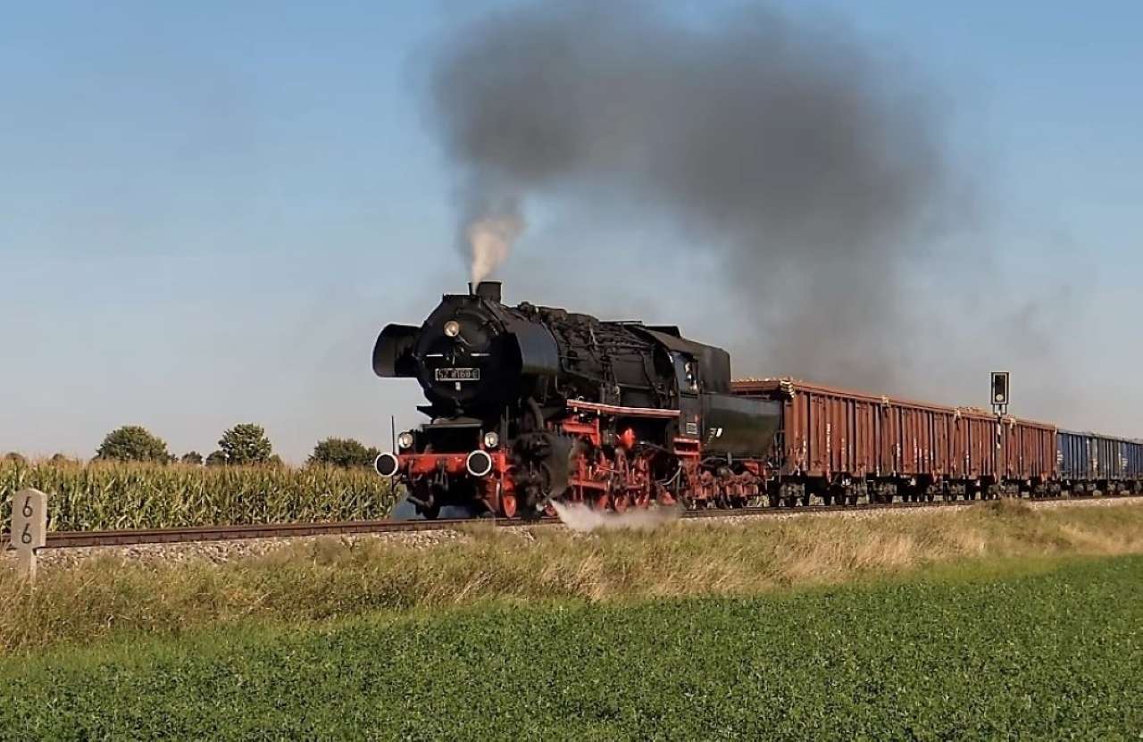 Tren de madera a vapor rompecabezas en línea