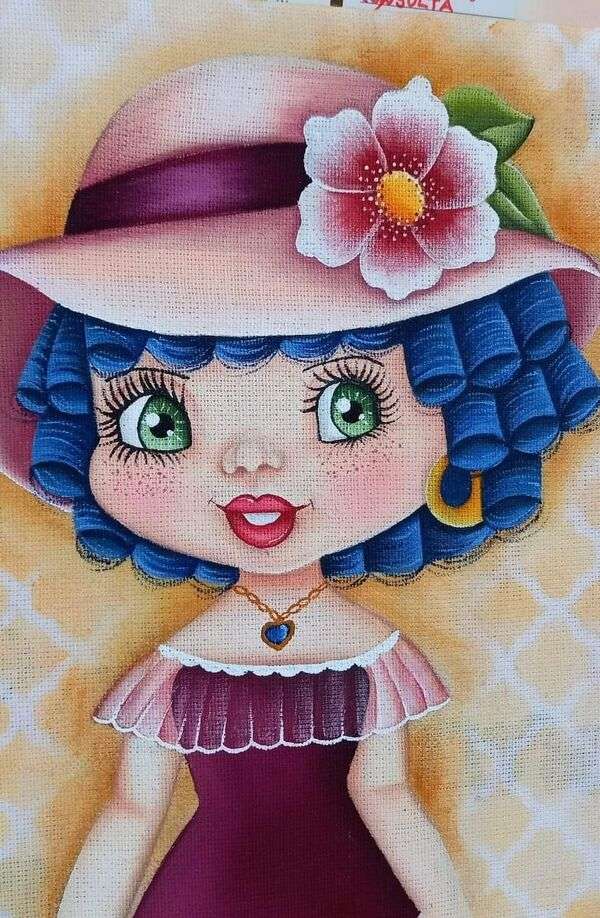 Diva Girl Painting #5 jigsaw puzzle online
