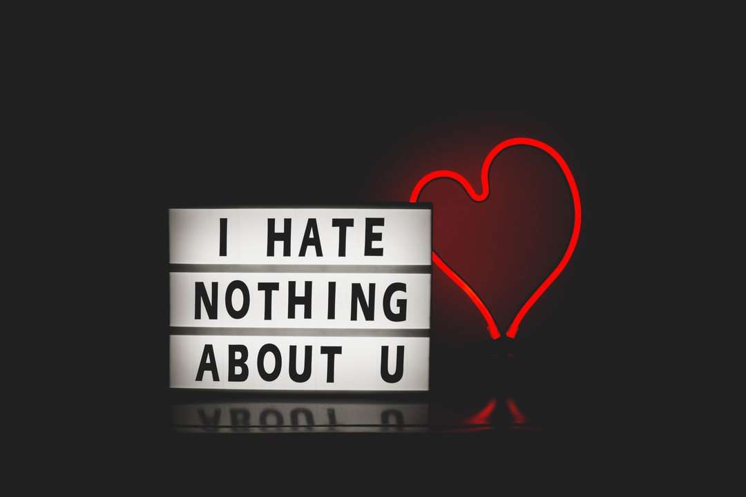no odio nada de ti al lado del gráfico del corazón rompecabezas en línea