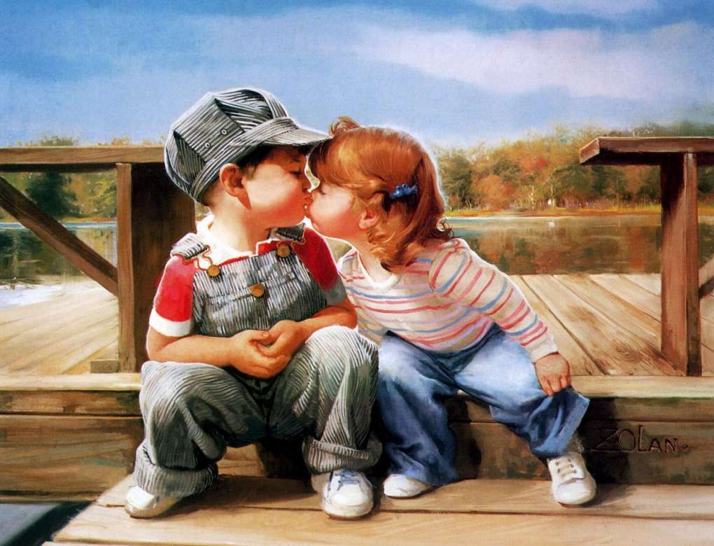kyss av kärlek pussel på nätet