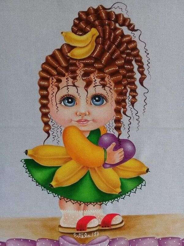 Colochos doll with bananas #7 jigsaw puzzle online