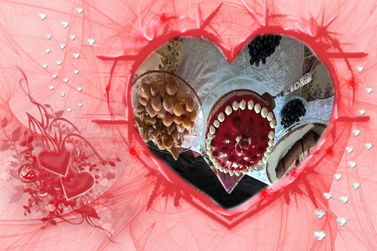 Smakelijke Valentijnsdag legpuzzel online