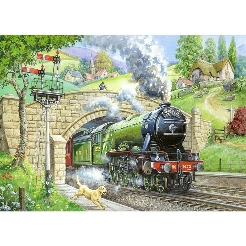 the train is coming jigsaw puzzle online