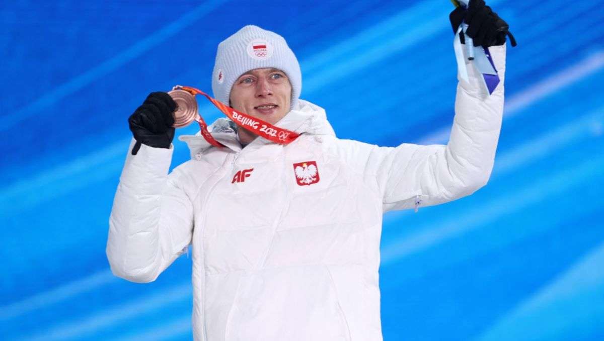 Dawid Kubacki und eine Bronzemedaille – Peking 2022 Online-Puzzle