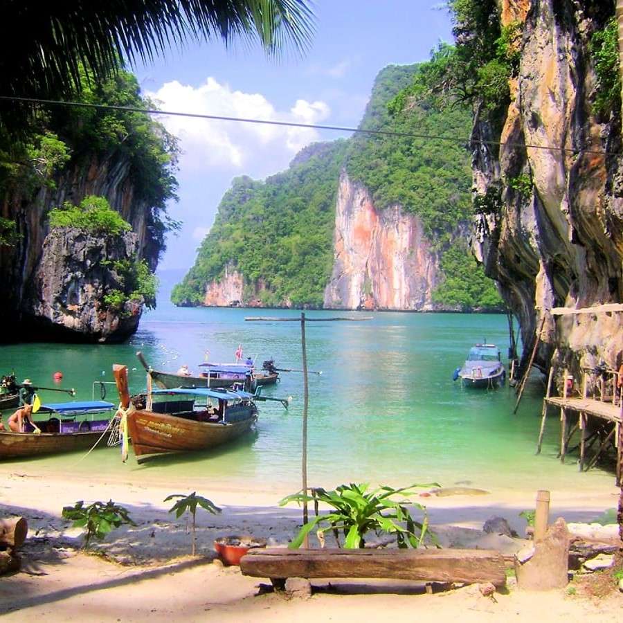 strand i Thailand pussel på nätet